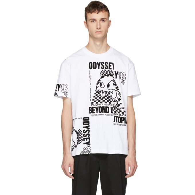 Photo: McQ Alexander McQueen White Patchwork T-Shirt