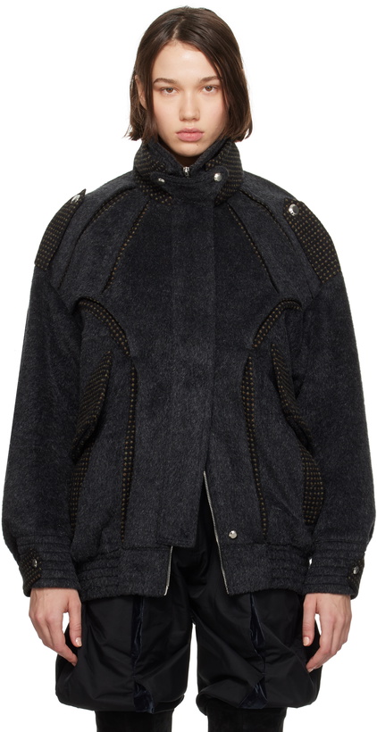 Kiko Kostadinov Black Draped Lyra Jacket Kiko Kostadinov