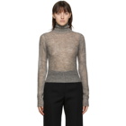 Victoria Beckham Grey Alpaca Turtleneck