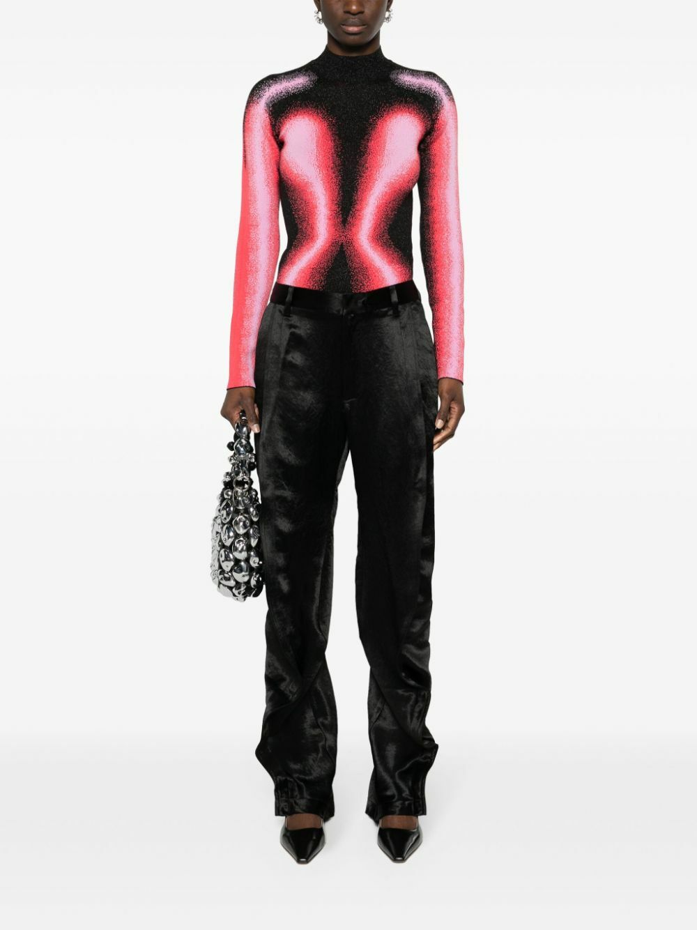 Y/Project Pink Gradient-Jacquard Sweater Y/Project