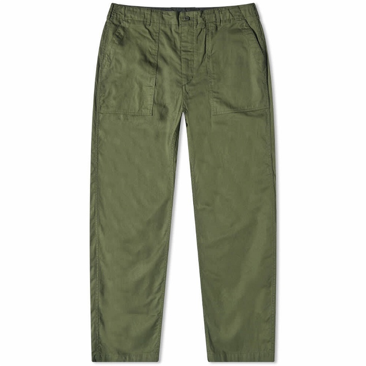 Photo: Engineered Garments Men's Fatigue Pant in Olive Cotton Ripstop