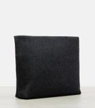 Givenchy Logo cotton denim pouch