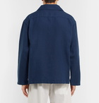 Jacquemus - Le Marin Linen and Cotton-Blend Half-Placket Shirt - Blue