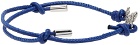 Marni Blue & Silver Logo Script Bracelet