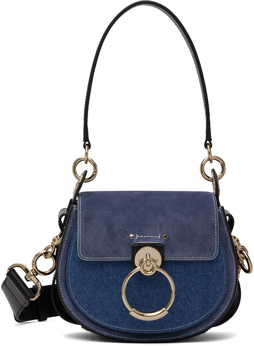 Photo: Chloé Blue & Black Small Tess Bag