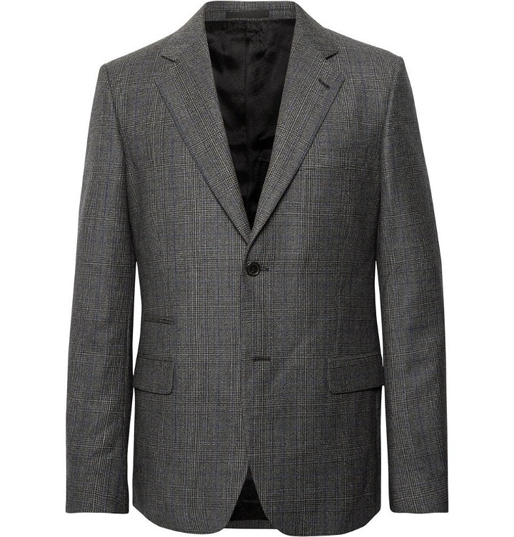 Photo: Stella McCartney - Grey Slim-Fit Prince of Wales Checked Wool Suit Jacket - Men - Charcoal