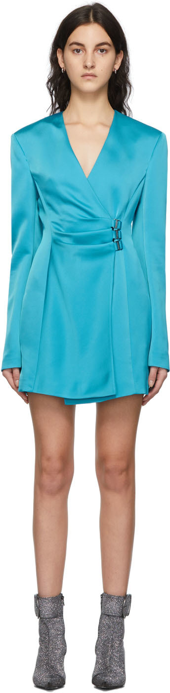 The Attico Blue Jacqueline Mini Dress The Attico