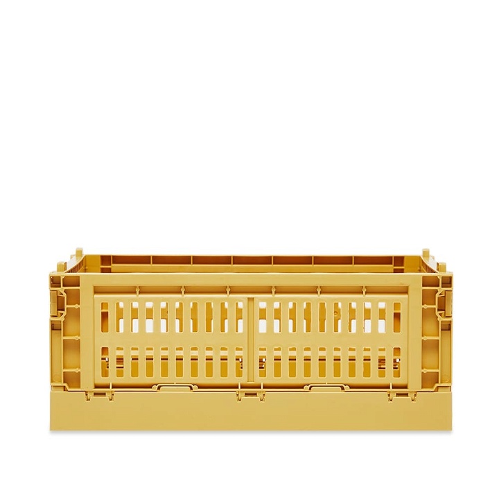 Photo: HAY Small Recycled Colour Crate in Golden Yellow