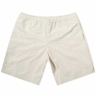 Dime Men's Wave Quilted Shorts in Light Gray