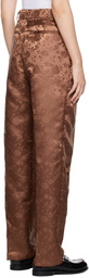 Tanner Fletcher Brown Clemence Floral Trousers