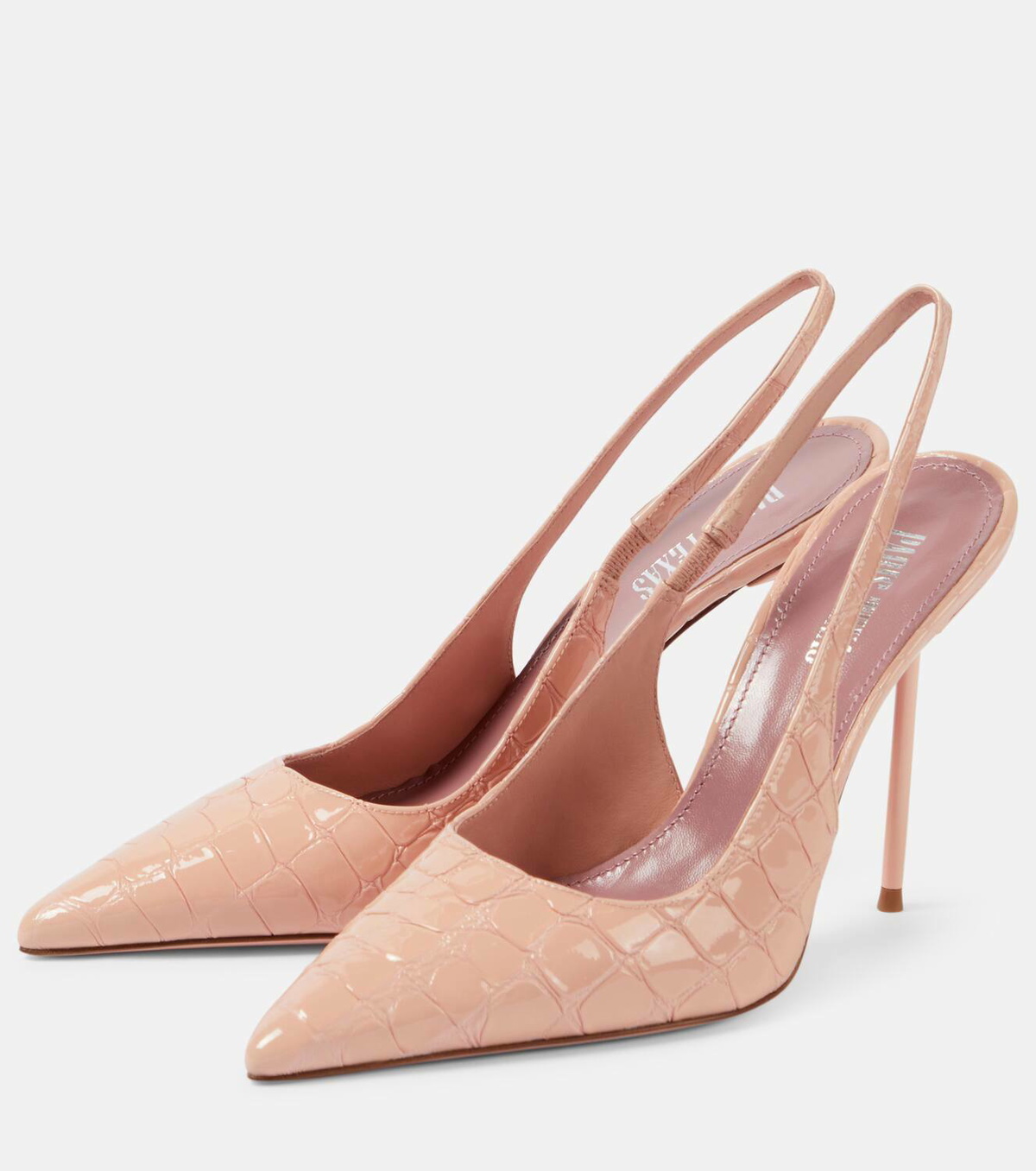 Paris Texas Lidia leather slingback pumps Paris Texas