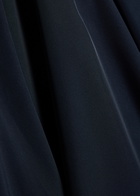 High Aubrey Draped Stretch-jersey Midi Skirt Dark Blue
