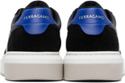 Ferragamo Black Low Cut Gancini Outline Sneakers