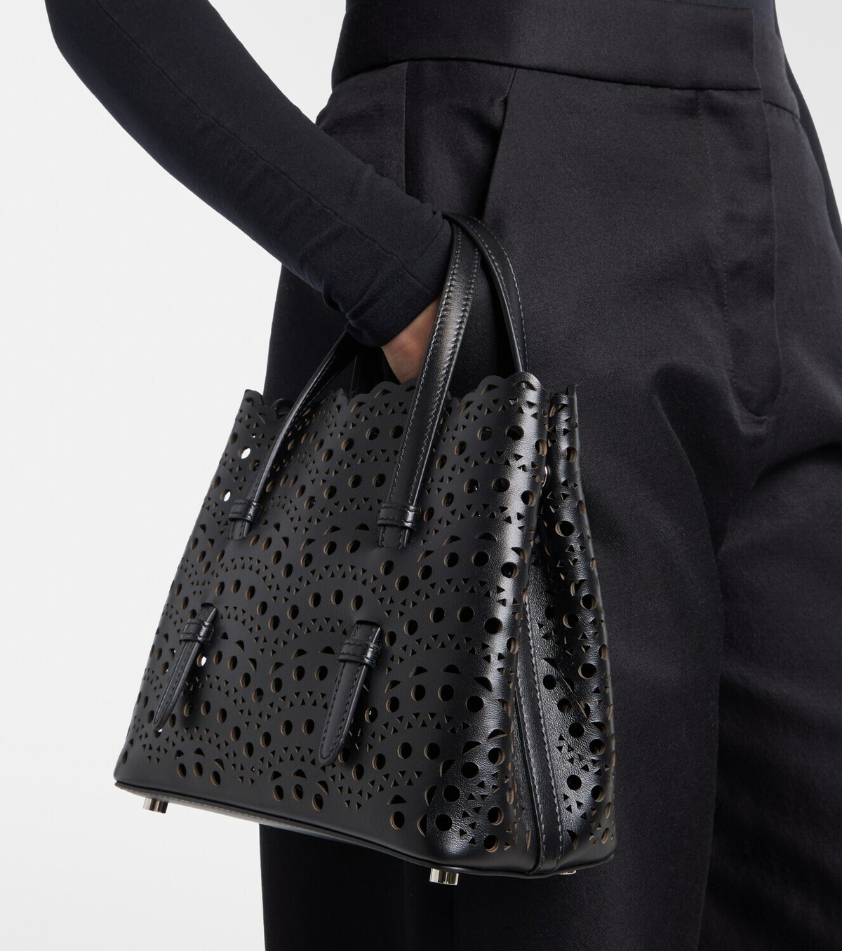 Alaïa Mina 20 Vienne leather tote bag