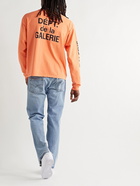 Gallery Dept. - French Collector Logo-Print Cotton-Jersey T-Shirt - Orange