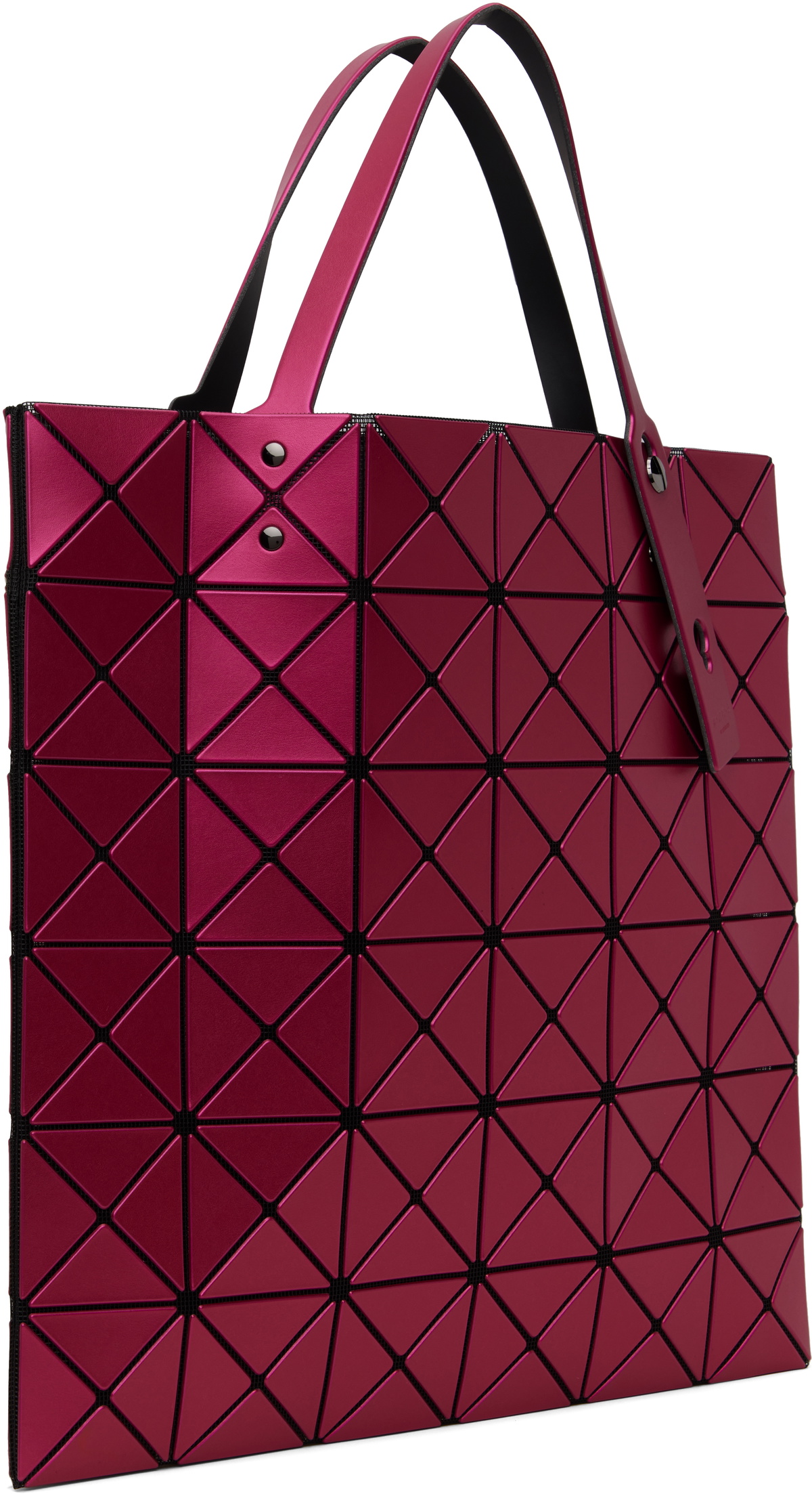 BAO BAO ISSEY MIYAKE Pink Lucent Metallic Tote Bao Bao Issey Miyake