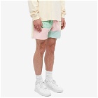 The Future Is On Mars Men's Green Ring Corduroy Patchwork Short in Green/Pink