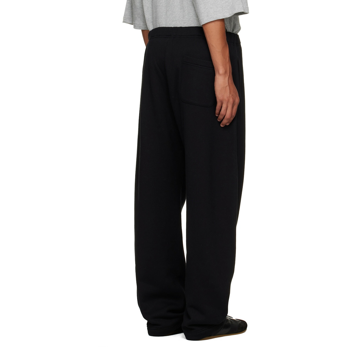 sacai Black Cotton Jersey Sweatpants