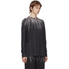Feng Chen Wang Black and Grey Tie-Dye Long Sleeve T-Shirt