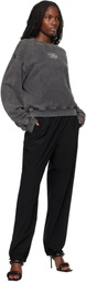 alexanderwang.t Gray Blade Logo-Embossed Sweatshirt