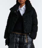Moncler Almee lamé down jacket