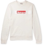 Moncler - Logo-Print Cotton-Jersey Sweatshirt - Off-white