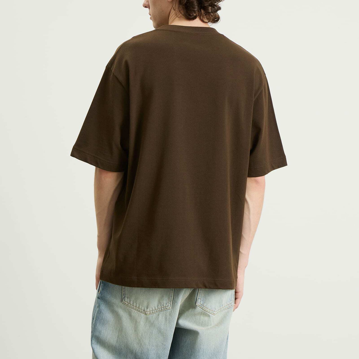 Gucci Men's Interlocking Logo Heavy Cotton T-Shirt in Brown Gucci