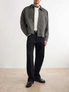 Rag & Bone - Leather-Trimmed Cotton-Canvas Jacket - Green