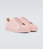 Christian Louboutin - Louis Junior Spikes suede sneakers