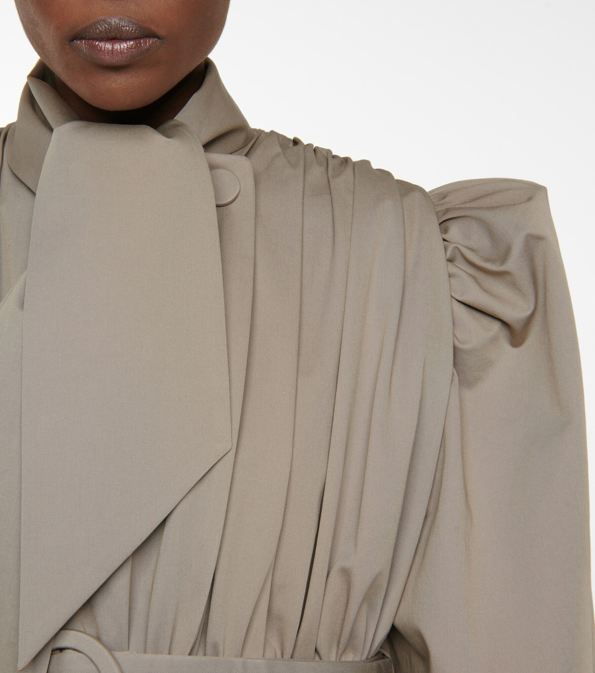 ワンピース BALENCIAGA Cappuccino Cotton Trench Suspended Dress Balenciaga Cappuccino Cotton Trench Suspended Dress – LOZURI®