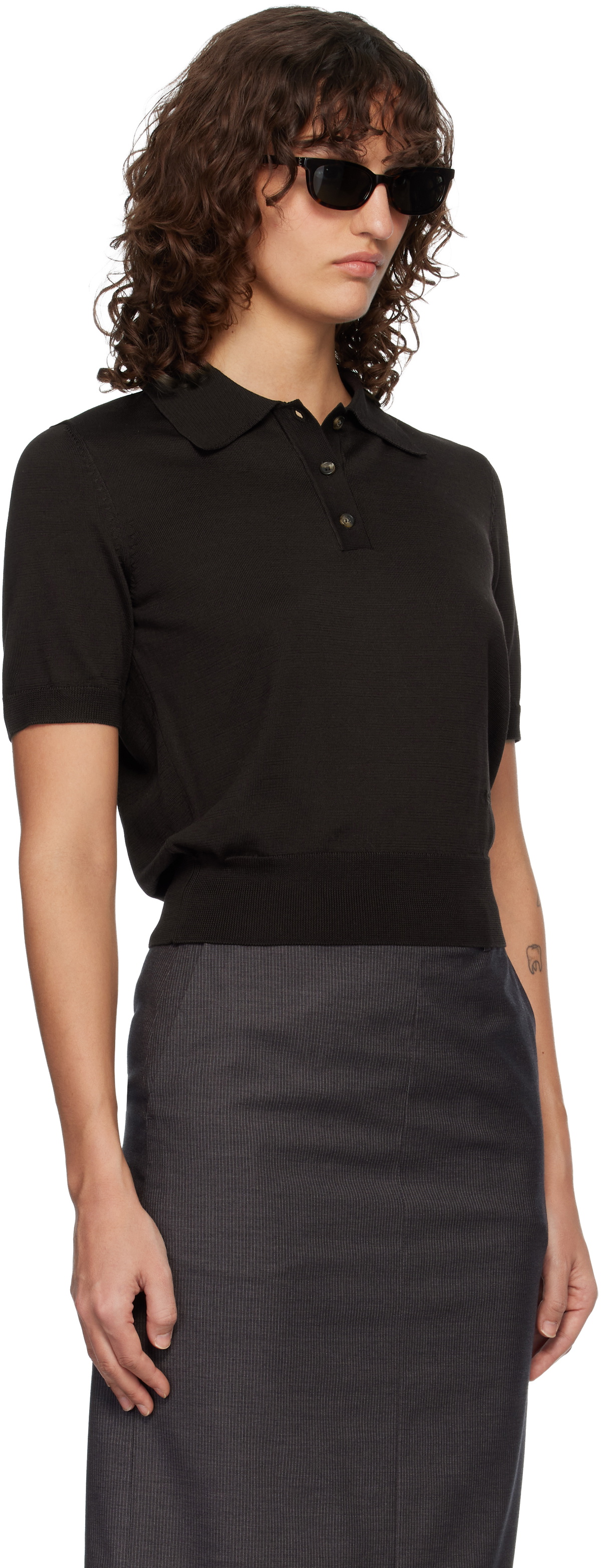 A.P.C. Brown Ruby Polo