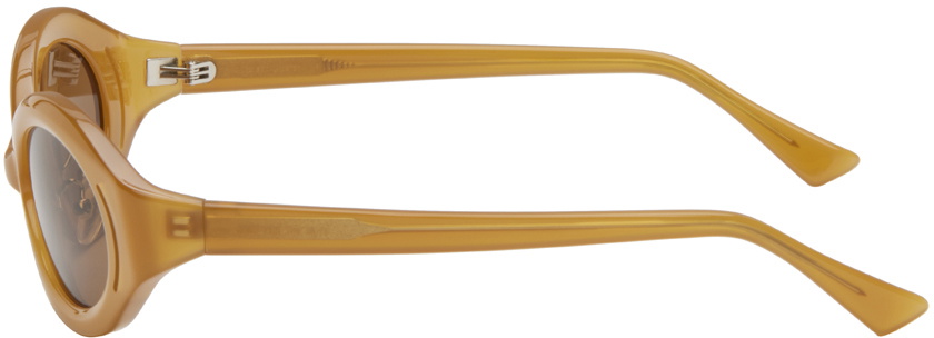 Song for the Mute SSENSE Exclusive Brown 'The Goggle' Sunglasses