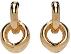 S_S.IL Gold Double Ring Earrings