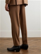 UMIT BENAN B - Jacques Marie Mage Straight-Leg Pleated Wool Suit Trousers - Brown
