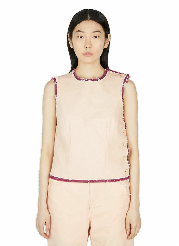 Photo: Raf Simons - Doubled Tank Top in Pink