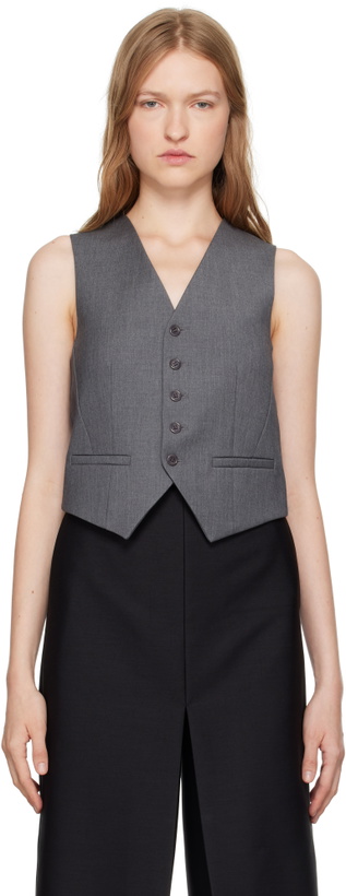 Photo: The Frankie Shop Gray Gelso Vest