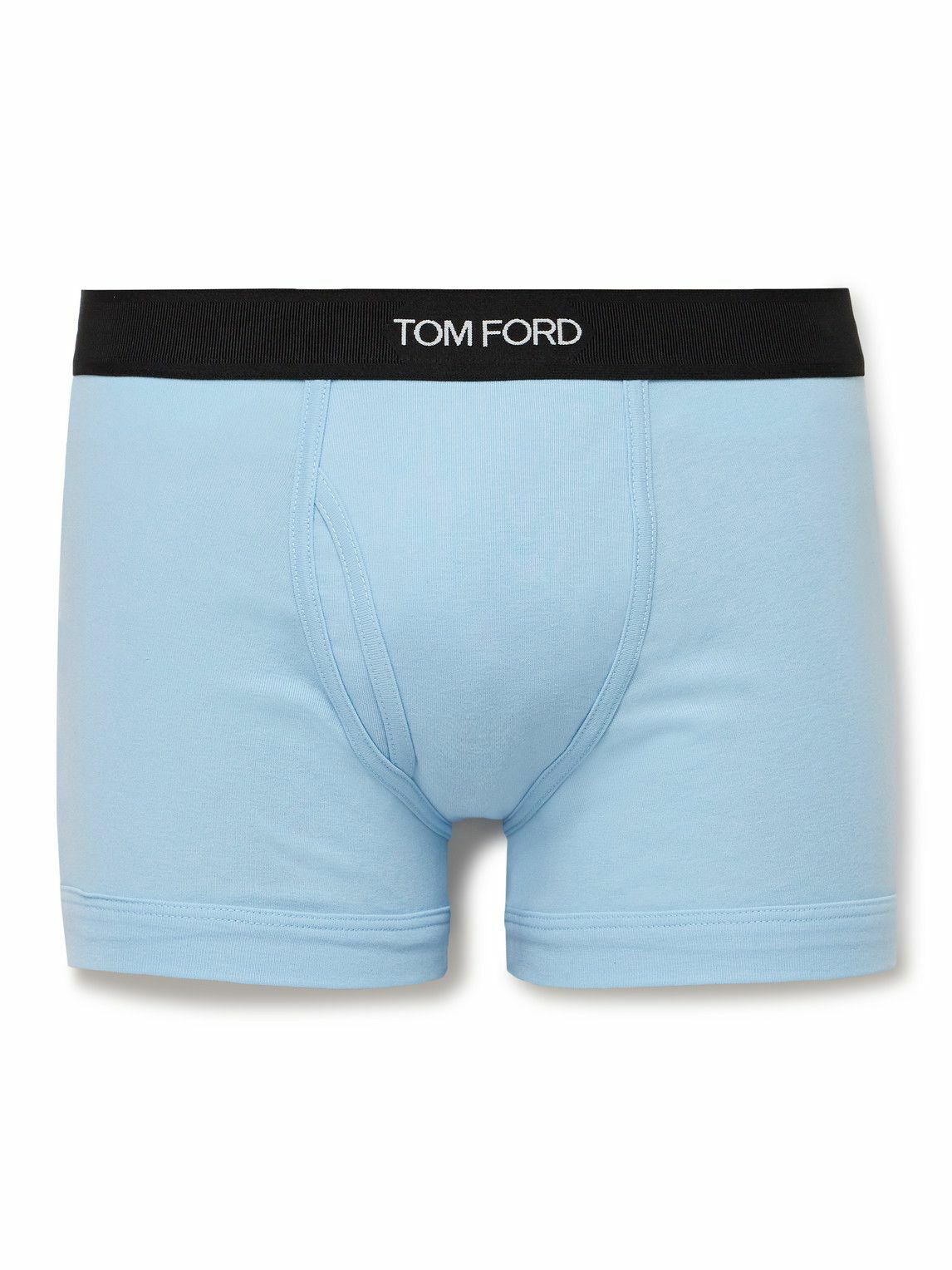 TOM FORD - Stretch-Cotton Boxer Briefs - Blue TOM FORD
