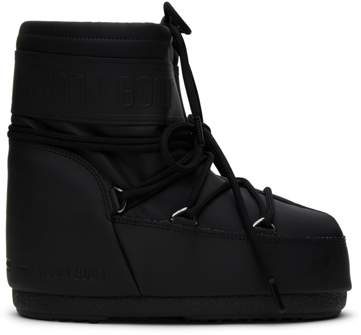Photo: Moon Boot Black Icon Low Boots