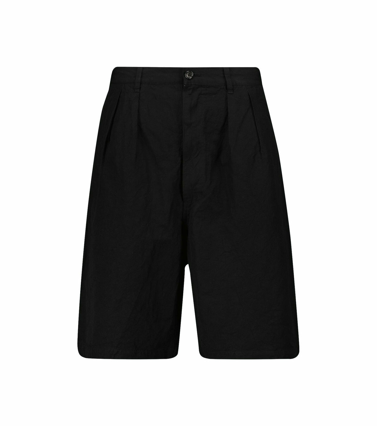 Comme des Garcons Homme Deux 2012 dark navy wool stripe elastic waist shorts XXS