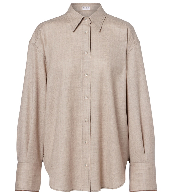 Photo: Brunello Cucinelli Virgin wool shirt