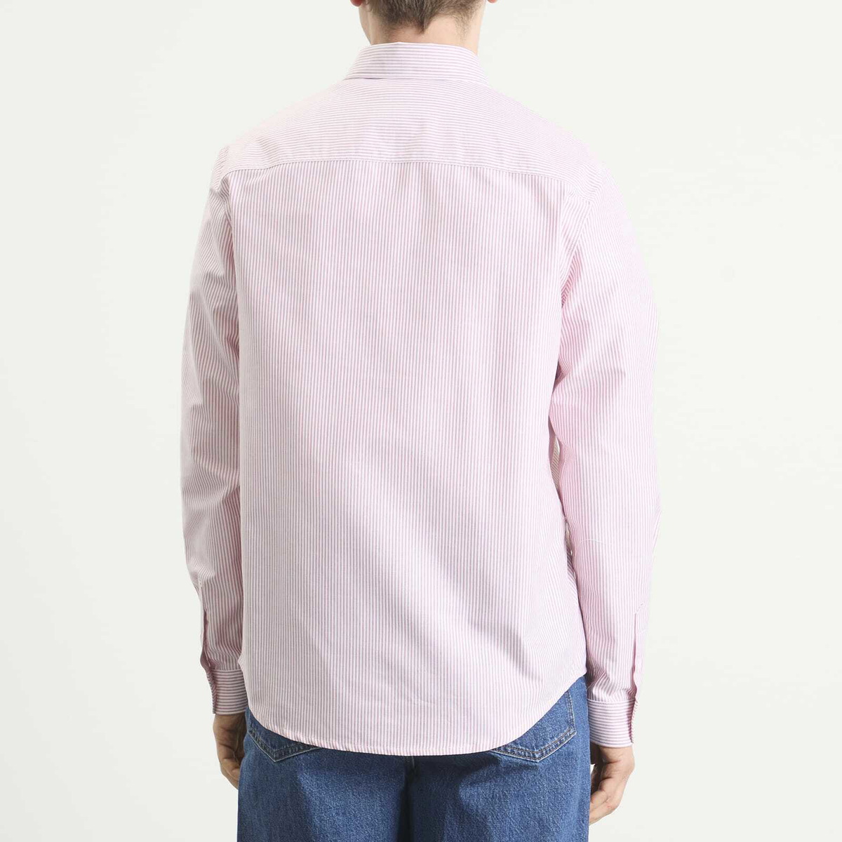 A.P.C. Men's Button Down Stripe Shirt in Red
