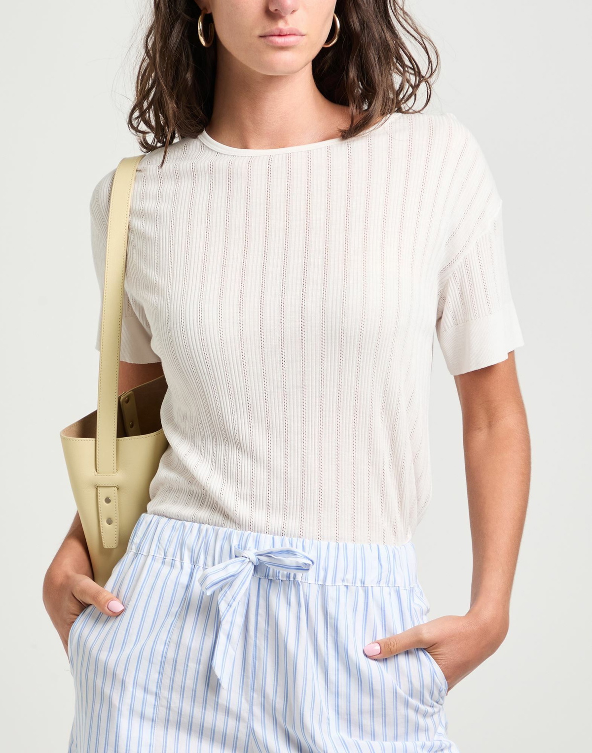 Majestic Filatures Womens T-shirt in Off white