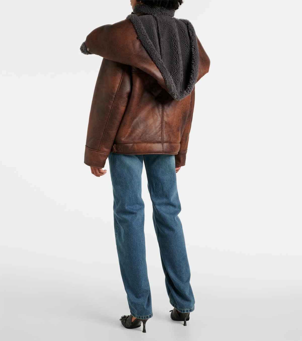 Y/Project Snap Off faux shearling-trimmed jacket Y/Project