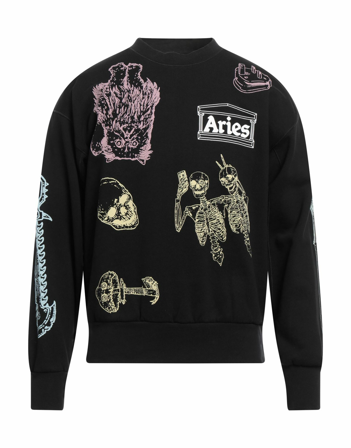 Aries Mens Sweatshirt in Black