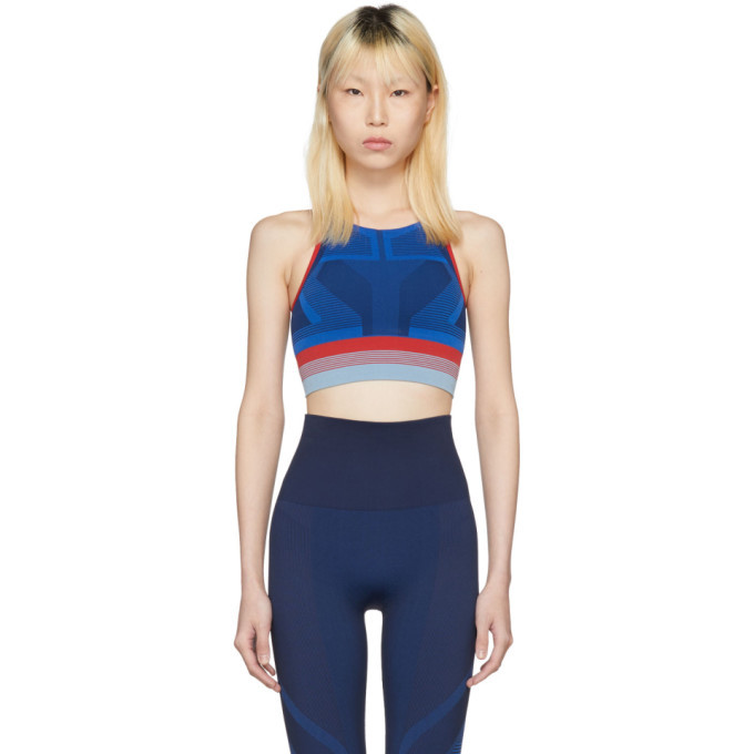 Photo: LNDR Blue Spectrum High-Neck Seamless Sports Bra