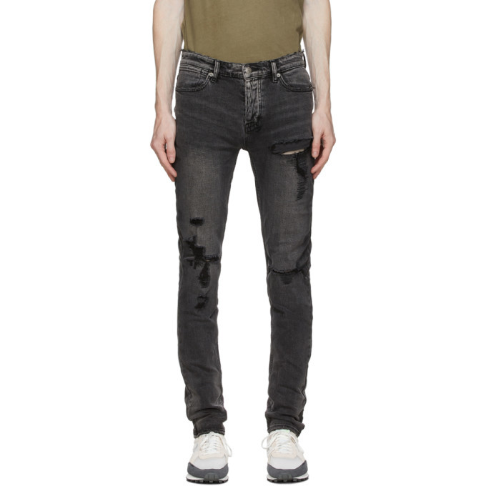 Photo: Ksubi SSENSE Exclusive Black Trashed Van Winkle Angst Jeans