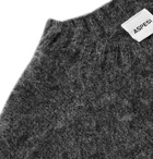 Aspesi - Brushed Shetland Wool Sweater - Gray