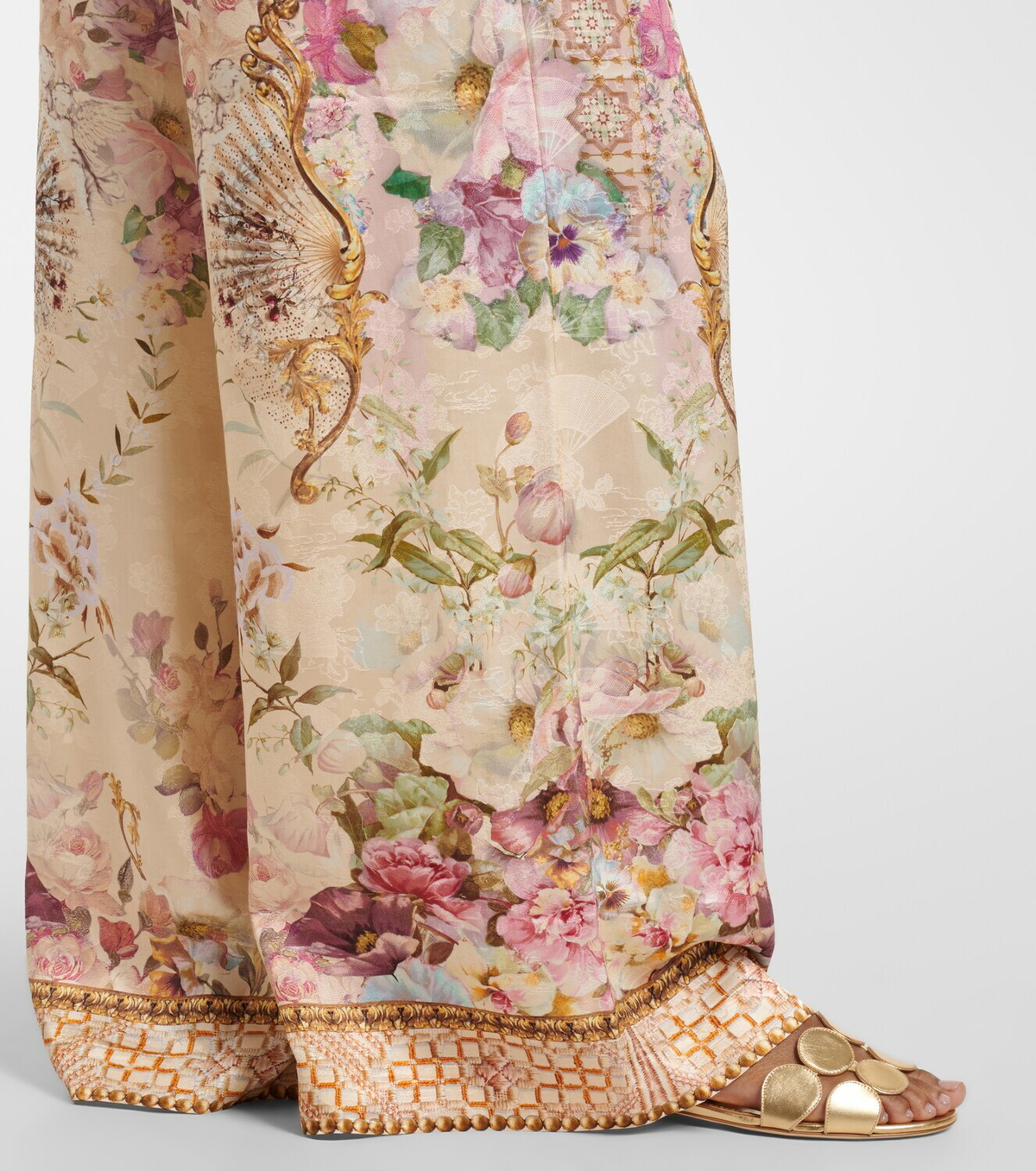 Camilla Printed wide-leg pants