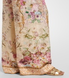 Camilla Printed wide-leg pants