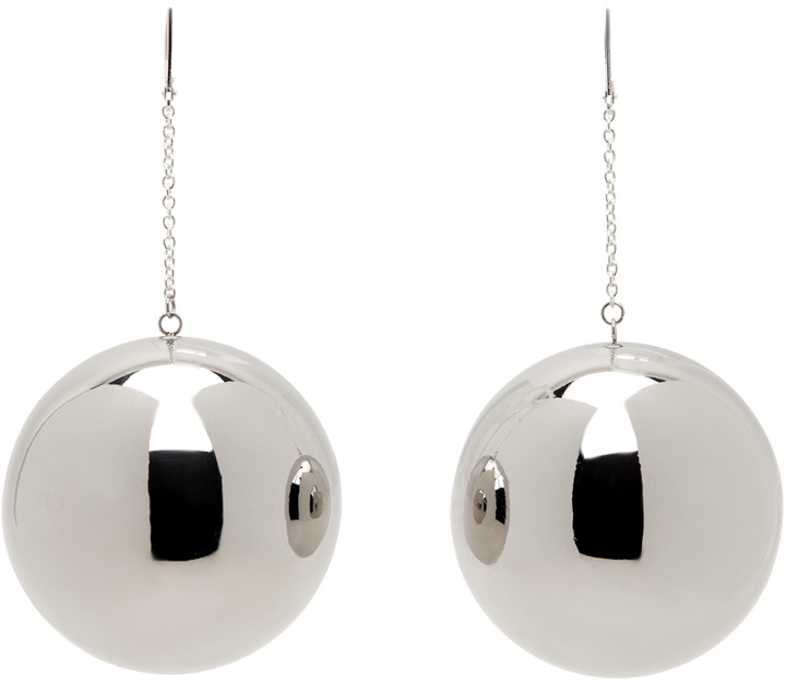 Photo: SIMONMILLER Silver Disco Drop Earrings